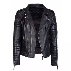 แจ็กเก็ตหนังของผู้ชายดีไซน์เข้ารูปแจ็กเก็ตฤดูหนาวเย็บทนทานแบบคลาสสิกสำหรับผู้ชาย - Product Image 2