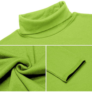 Men <b>Mock</b> <b>Turtleneck</b> Long Sleeve Shirt Custom Fit Soft Cotton OEM ODM Warm Casual Layer Pullover - Product Image 3