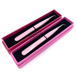 Pinzas de Acero Inoxidable de Punta Puntiaguda de 10 mm, Color Rosa Intenso, Duraderas, con Embalaje Personalizado en Caja de Cartón y Logotipo Personalizado - Product Image 6