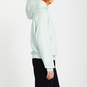 Haut court à capuche rose tendance de haute qualité 2026, style streetwear, broderie papillon, pour femme, coupe oversize, polyester/coton, devant - Product Image 6