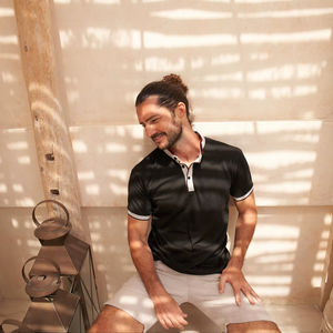 Camiseta Unisex Casual Ultifresh, Elegante, de Doble Punto Piqué, Cuello Redondo, Color Sólido, Ecológica, Lavada, de Peso Pesado - Product Image 6