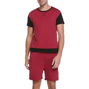 Conjunto de camiseta y pantalones cortos con logotipo personalizado para hombre, ropa deportiva de verano, ropa de calle personalizada para correr de algodón, conjuntos cortos para hombre - Product Image 2