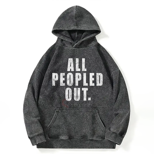 <b>Streetwear</b> Pullover Unisex Hoodie <b>90s</b> Vintage Hip Hop Bold Graphic Print Oversized Hoodies Manufacturer - Product Image 5