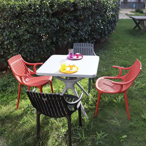 Conjunto de Muebles de Exterior de Plástico Moderno, Elegante y Duradero de Alta Calidad Royalune para Comedor de Hotel - Product Image 1