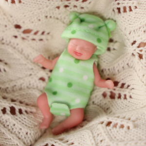 Muñeca Bebé <span class=keywords><strong>Reborn</strong></span> de Silicona Babeside Fay de 4.5 Pulgadas, <span class=keywords><strong>Mini</strong></span> Bebé <span class=keywords><strong>Reborn</strong></span> Dormido con Accesorios de Juego - Product Image 3