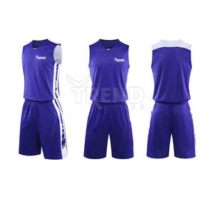 Maillots de basketball personnalisés en polyester pour hommes, haute qualité, réversibles, imprimés par transfert thermique, grandes tailles, séchage rapide – Vente chaude - Product Image 1