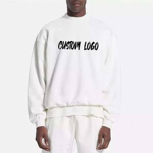 Sudadera con capucha de gran tamaño cómoda y elegante para hombre de fabricante personalizado OEM, jersey de cuello redondo, sudaderas básicas de algodón para invierno - Product Image 3