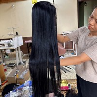 Grande Vente Perruques Droites Os Cheveux Humains Cheveux Vietnamiens Bruts Soyeux Droite Perruques de Cheveux Humains Pour Les Femmes Noires Cuticule Aligné