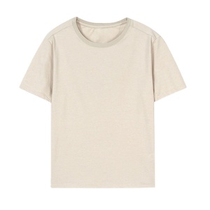 Camiseta Personalizada de Cuello Redondo para Hombre, 100% Algodón, Color Sólido, Estilo Casual, Verano, Manga Corta, OEM, ODM - Product Image 3