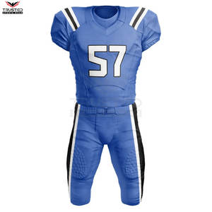 Meilleure vente conception personnalisée ensembles d'uniformes de football américain vêtements d'entraînement respirants avec maillot à manches courtes grande taille caractéristique - Product Image 3