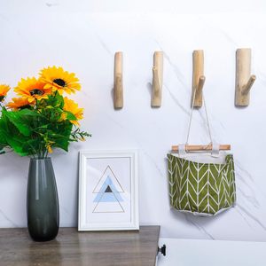 Cổ Điển Bất Tự Nhiên Gỗ Cây Chi Nhánh Tường Móc, Treo Tường Handmade Hook Set, Mộc Mạc Trang Trí Gỗ Dính Hút Mạnh Mẽ - Product Image 5