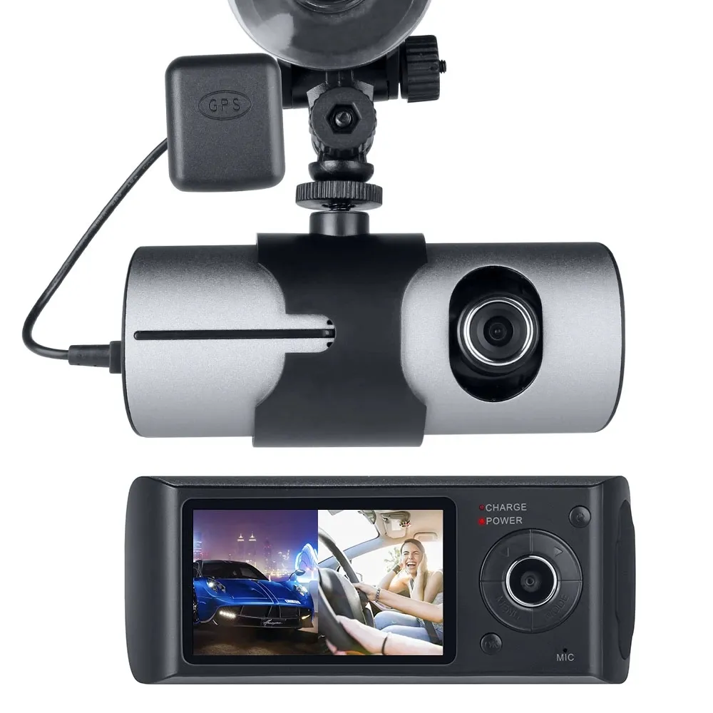 كاميرا داش كام أمامية وخلفية مزدوجة العدسات عالية الوضوح بالكامل من Wemaer مسجل USB 64 جيجا رؤية ليلية 1080P كاميرا صندوق أسود للسيارة مسجل DVR تلقائي