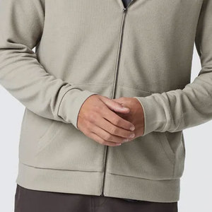 Professionnel de haute qualité sur mesure hommes coton de haute qualité automne léger à la mode chaud fermeture éclair à capuche pour hommes - Product Image 3