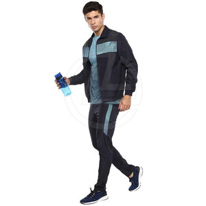 Survêtement en polyester pour homme, coupe classique, respirant, chaud pour l'hiver, idéal pour le jogging et le quotidien, extensible et léger - Product Image 2