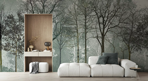 Bán chạy nhất hiện đại rừng mùa hè hình nền cho phòng khách sofa khu vực TV nền tường bao gồm cho các bệnh viện - Product Image 2