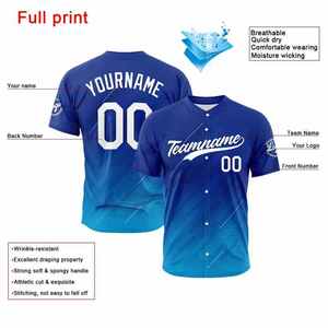 Uniforme de Béisbol Sublimado Personalizado de Alta Calidad con Logotipo Bordado en 3D, Nombre, Uniforme Deportivo Transpirable al por Mayor - Product Image 5