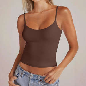 HYPEN SPORTS Débardeur d'été pour femme, style européen et américain, à col réglable, sans manches, en polyester/coton, antibactérien - Product Image 3