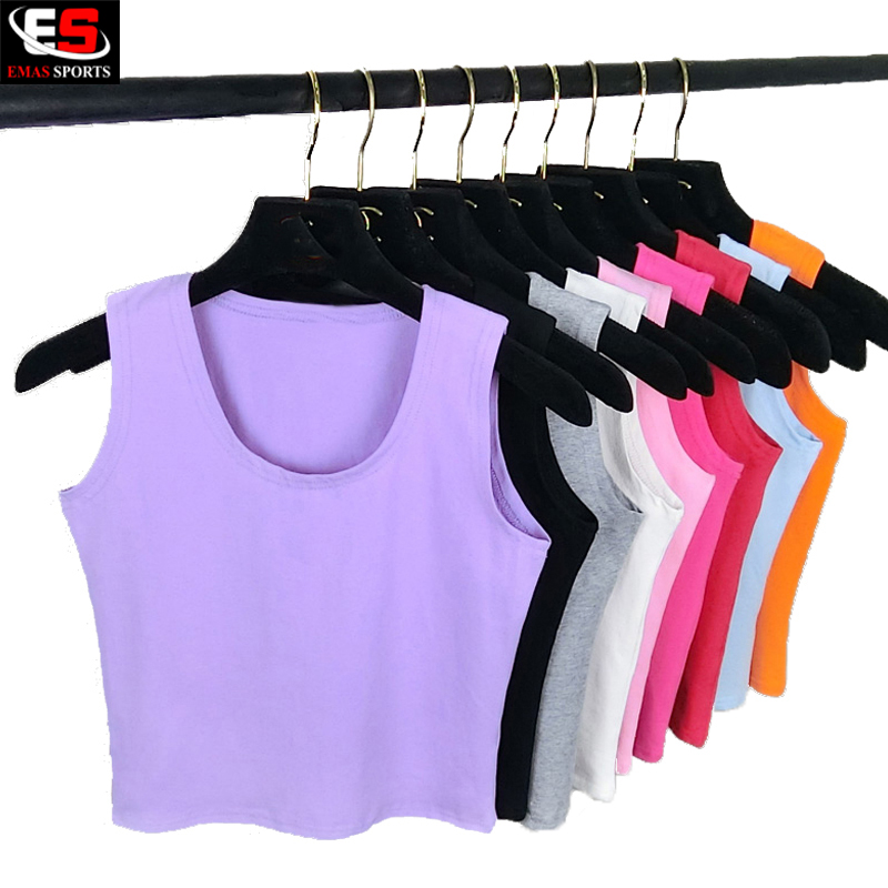 Women's Casual Plus Size Solid Embroidery Breathable Quick Dry Yoga Gym Sports Tank Top