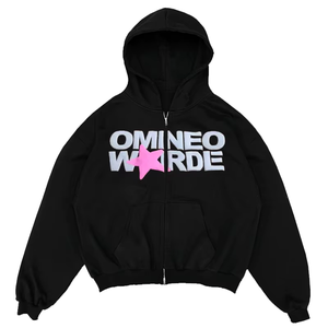 Sweat à capuche à fermeture éclair surdimensionné de haute qualité pull basiques sweats à capuche surdimensionnés en coton mélangé hommes pour personnaliser les sweats à capuche surdimensionnés - Product Image 4