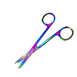 Ciseaux de point chirurgical sur mesure titane couleur enduit métal acier chirurgical médical utilisation d'hôpital ciseaux de point - Product Image 4