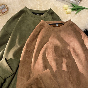 Sweat-shirt à capuche en coton imprimé délavé pour hommes et femmes, motif uni brodé en 3D, logo personnalisable - Product Image 5