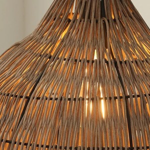Abat-jour décoratif en rotin tressé, vente en gros, couvercle de lampe suspendue en jonc de mer pour la décoration de la maison, des restaurants et des hôtels - Product Image 3