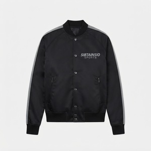 Black Sleeve Movie Classic Embroidered <b>Jacket</b> Outdoor Workwear Style High Quality College Letterman <b>Men</b> <b>Baseball</b> <b>Jacket</b> - Product Image 6
