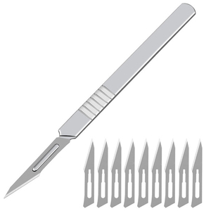 Ensemble d'instruments chirurgicaux manuels en acier inoxydable personnalisé, couteau à scalpel chirurgical pour usage hospitalier - Product Image 5