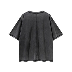 210 GSM 100% coton T-Shirt coupe ample avec logo imprimé inspiré du hip-hop T-shirts en tissu tricoté à séchage rapide - Product Image 4