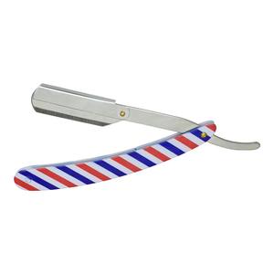 Single-Blade Edge Stainless Steel Straight Razor for Salon Use Custom Color Sharp Metal Handle <b>Left</b>-<b>handed</b> <b>Scissors</b> for Hair - Product Image 3
