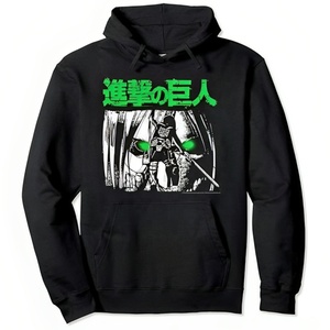 Sudadera con capucha de gran tamaño con bloque de color negro y beige para invierno unisex - Product Image 2