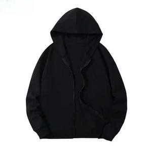 Sudaderas con capucha de algodón Unisex 100%, sudaderas básicas con cremallera, ropa de calle de gran tamaño, ropa deportiva informal, ropa deportiva de invierno para hombres a la venta - Product Image 3