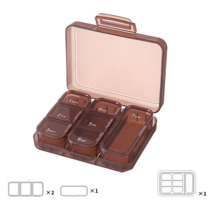 Pastillero portátil de 7 días a prueba de humedad Mini compartimento de tamaño pequeño Caja de embalaje de plástico para compradores mayoristas a precio exclusivo - Product Image 5