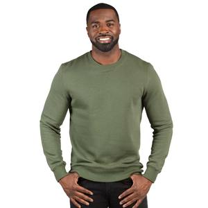 Men Autumn and Winter Pullover <b>Fleece</b> <b>Jumper</b> Bottom Sweater Round Neck Warmth Thickened Sweatshirt - Product Image 1