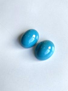 62,05 quilates turquesa Arizona cabujones 2 piezas par de alta calidad para la fabricación de joyas finas piedras preciosas naturales - Product Image 4