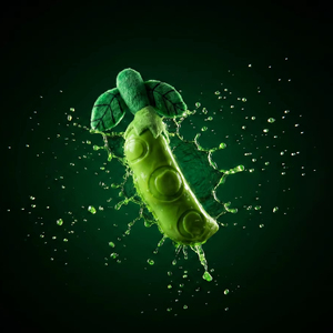 Ledu Squeaky Pea Pod – Jouet à mâcher pour chien en caoutchouc résistant - Product Image 1