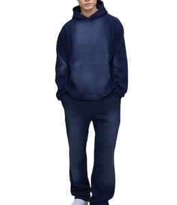 Bonne qualité personnalisé couleur taille hommes survêtement ensemble respirant imprimé vêtements d'hiver survêtement le plus demandé tenue lavé à l'acide - Product Image 1