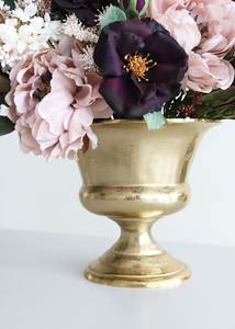 Jarrón de Metal Dorado Antiguo para Flores, Venta al por Mayor, Precio de Oferta, Centro de Mesa de Boda Hecho a Mano de Aluminio, Jarrón Dorado para Flores - Product Image 5