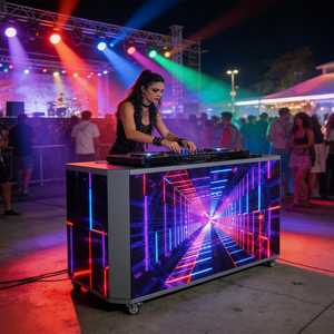 Écran LED portable et pliable professionnel pour DJ avec logo personnalisé – Idéal pour mariages, fêtes, événements et locations - Product Image 3