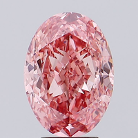 Laboratuvarda Yetiştirilmiş CVD Elmas Karışımı Canlı Pembe Fantazi Renk 1 Karat Brillant Kesim EX Kalite 10/10 Sertlik Etik Taş Nişan Yüzüğü