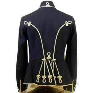 Chaqueta de Desfile de Banda Musical Decorativa de Alta Calidad para Hombres y Mujeres con Trenzado Dorado - Product Image 3