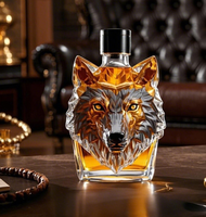 Bouteille de whisky personnalisée avec logo créatif, design animal, bouteille de vin en verre pour cadeau promotionnel
