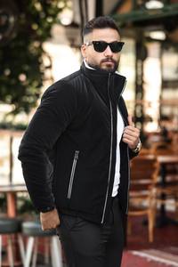 เสื้อโค้ทลำลองสำหรับผู้ชาย, เสื้อโค้ทลำลองมีฮู้ดและกระเป๋ามีซิปเสื้อแจ็กเก็ตสไตล์แฟชั่น - Product Image 2