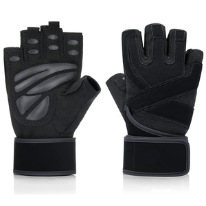 Gants d'haltérophilie de sport Gants d'haltérophilie rembourrés pour le fitness Gants d'entraînement avec enveloppes pour les poignets - Product Image 2