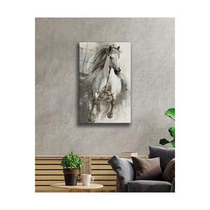 YB HG cavallo bianco pittura di vetro, cavallo bianco