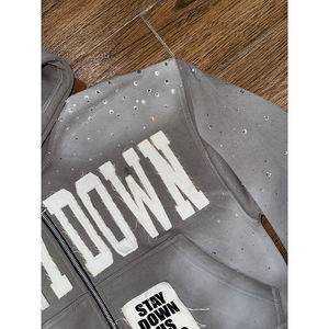 Meilleure fabrication de vêtements 100% coton polaire hommes sweat à capuche zippé hiver Sports de plein air fermeture éclair séchage rapide poche respirante pour hommes - Product Image 3