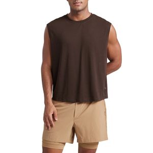 เสื้อกล้ามออกกำลังกายผู้ชาย เสื้อวิ่งแขนกุด รักษ์โลก เสื้อผ้ากีฬา ฟิตเนส รับผลิตตามแบบ OEM ODM ขายส่งจำนวนมาก - Product Image 1