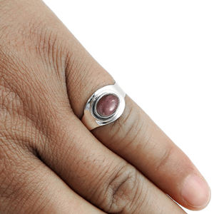 แหวนทัวร์มาลีนธรรมชาติหรูหราเงินสเตอร์ลิง925สำหรับสตรีเครื่องประดับอัญมณีอัญมณีทำมือสำหรับผู้หญิง - Product Image 3