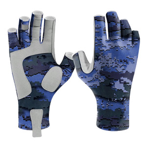 Gants de pêche sportifs d'extérieur à prix abordable, protection solaire, imperméables, demi-doigts, chauffants et isolés, vente en gros - Product Image 1