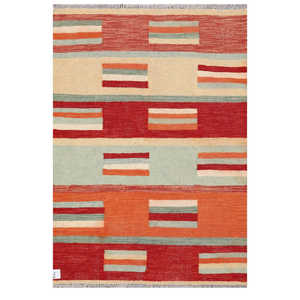 Alfombra Kilim de Maimana, Afganistán, 146 x 100 cm, Alfombras y Conjuntos Tradicionales Afganos - Product Image 1